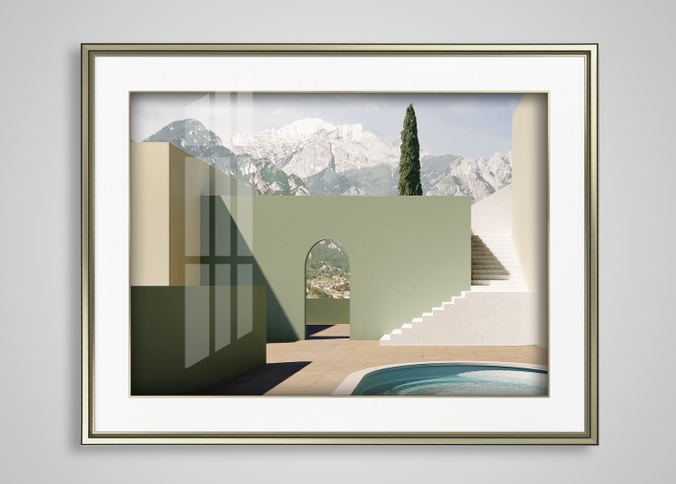 本来·画 双框卡纸画餐厅装饰画 画面可定制 沙发背景餐厅画来图定制现代风格