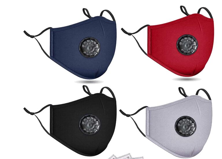 All cotton masks, cotton masks, cotton masks, breathing valves and filters thumbnail
