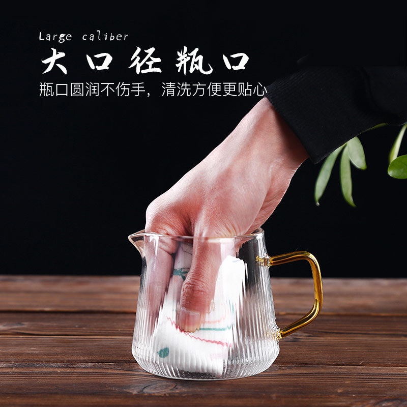 Kung Fu Teapot Set Gift Box: Five-piece Household high borosilicate Glass Tea set, New Chinese style Application Scenario