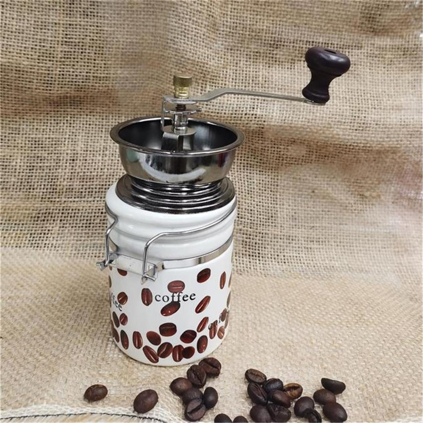 Manual coffee grinder ceramic details Picture