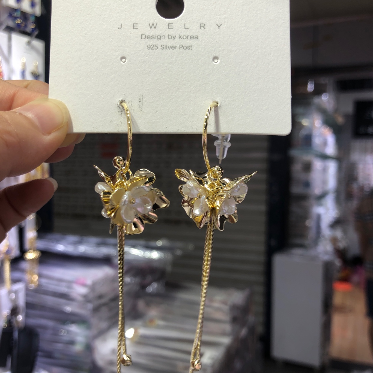 18k纯银925防过敏时尚休闲耳饰品