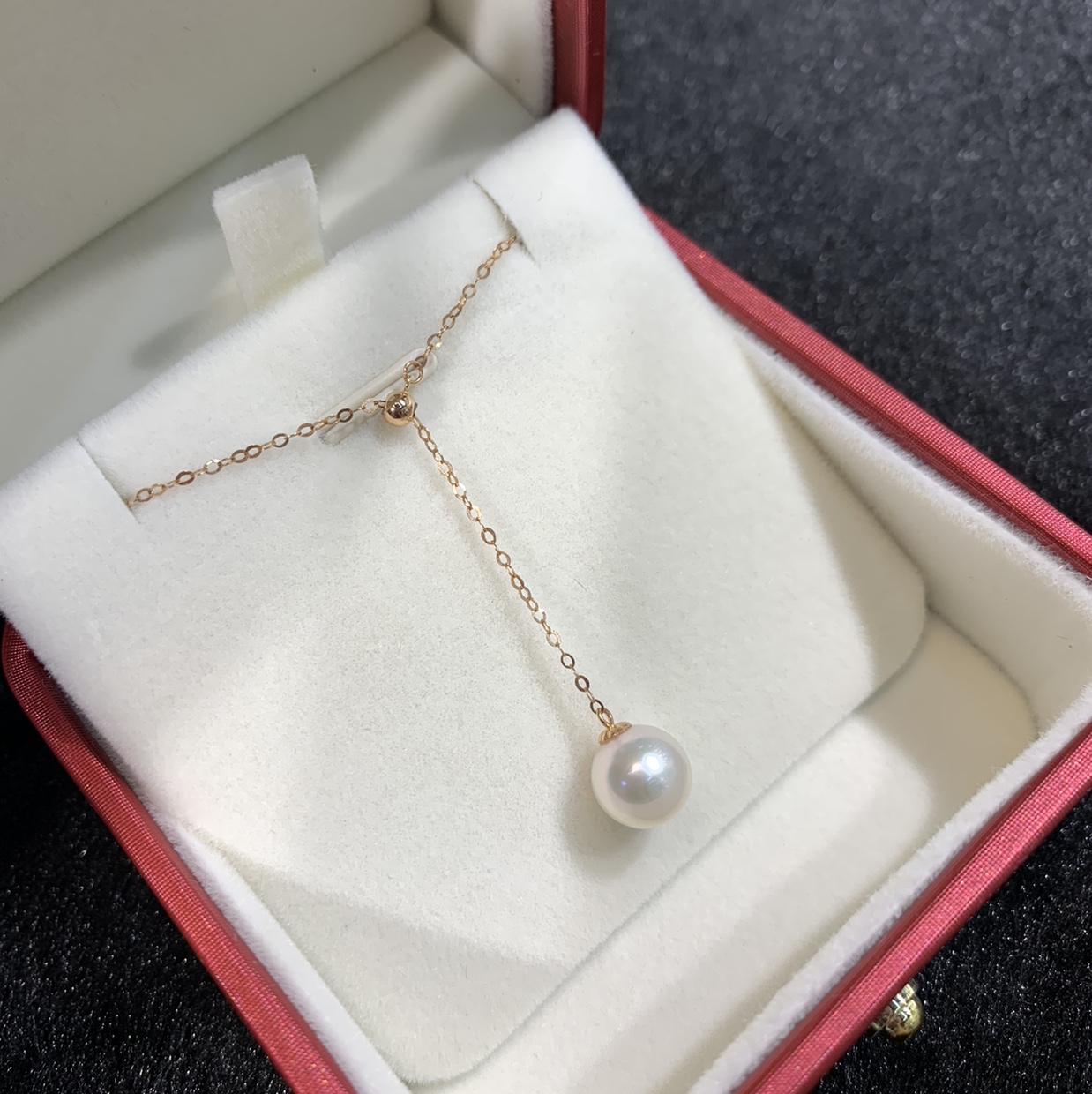 18Kakoya Sea Pearl Y Necklace 13 Light Luxury Elegant Workplace Women Match details Picture