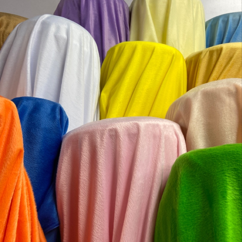 Pink short plush fabric toys, handicrafts, decorations, daily necessities, clothing, super soft short plush, high-quality polyester, eco-friendly products