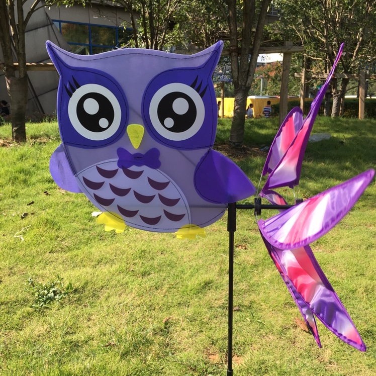 热卖布艺风车 猫头鹰尾巴旋造型风车厂家直销欢迎咨询产品图