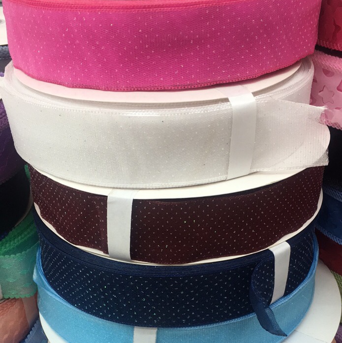 4公分粉点纱带