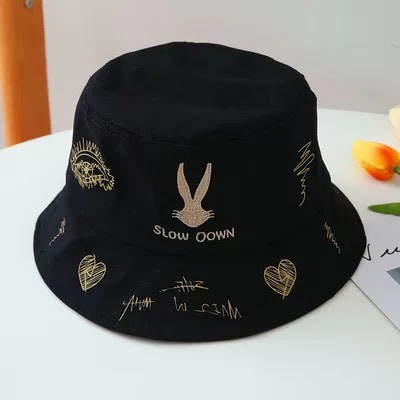 Thin fisherman hat, summer sun block hat, small basin hat with large brim thumbnail