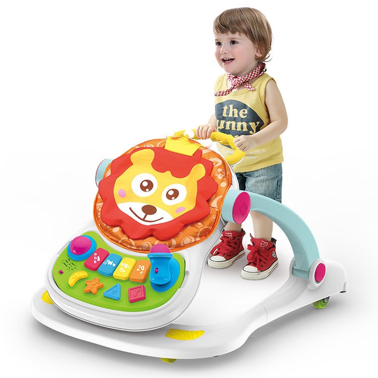 Baby walker trolley, multi-functional anti-O-shaped leg, 1-year-old baby intelligence 2, side-rolling dual-purpose learning and walking aid baby toy Application Scenario