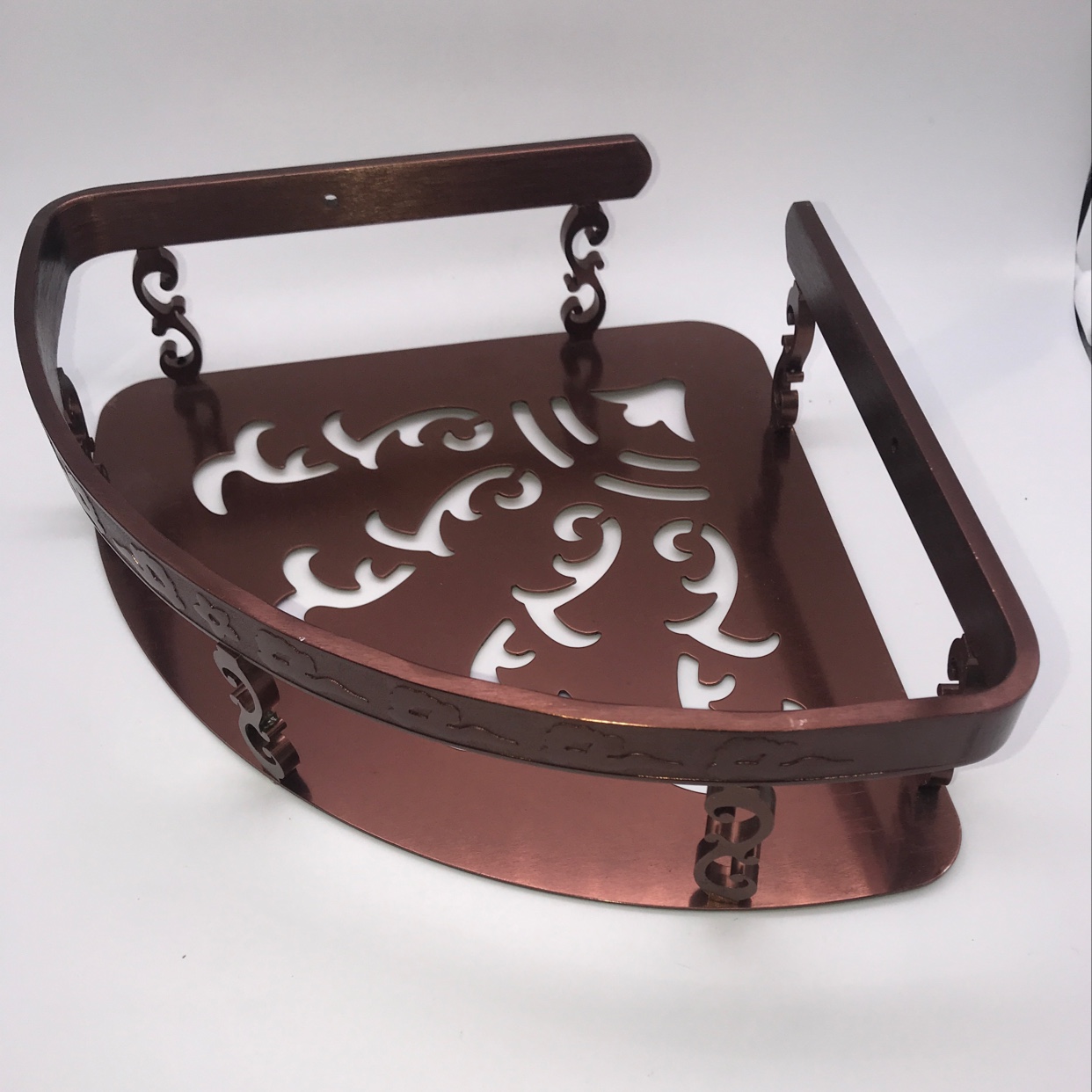 Rose gold luxury shelving unit, European-style shelving unit, space aluminum shelving unit