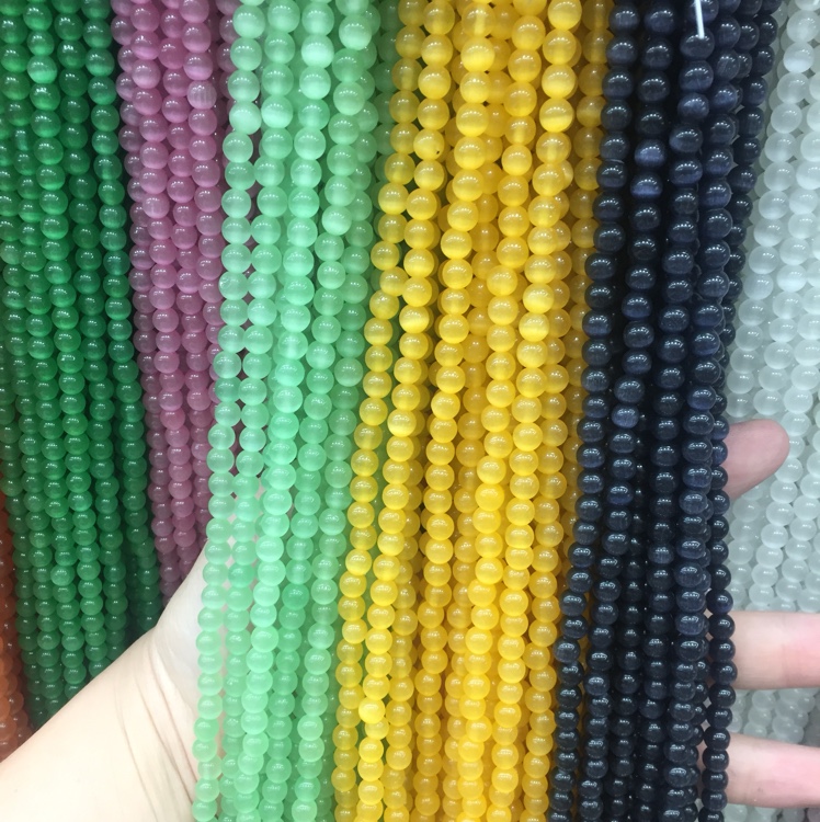 Opal factory round bead factory direct selling bracelet long DIY accessories thumbnail