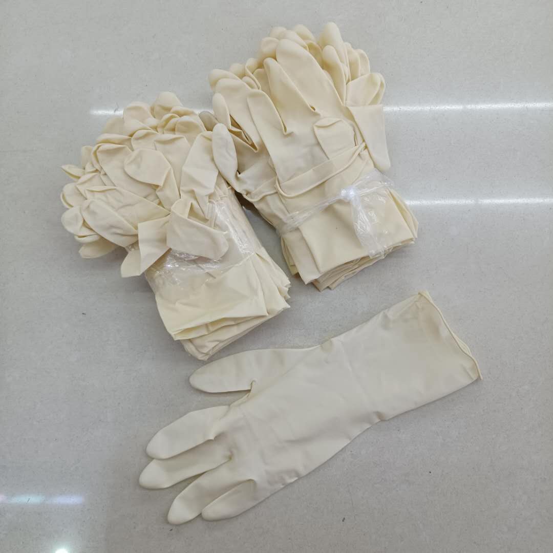 一次性乳胶无粉高弹力橡胶手套 防护劳保手套电子化工实验室手套详情图4