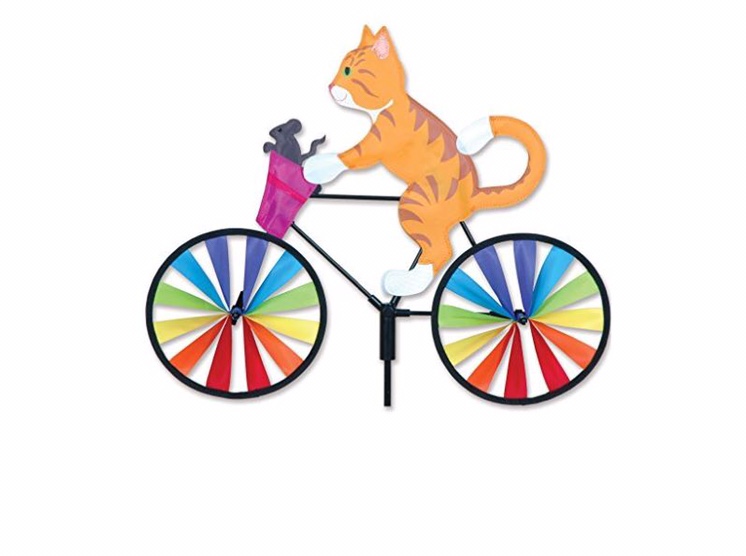 布艺动物骑车造型风车儿童玩具地摊热卖货源细节图