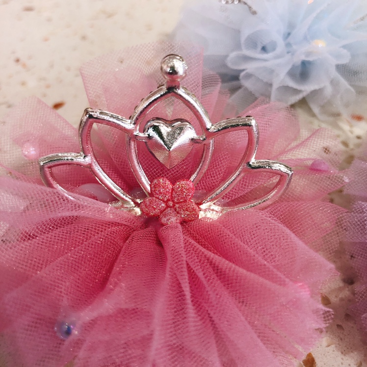 Modern Girl Cute Children Girl Crown With Weight Clamp Single Color Mix 30 Batch Free Shipping undefined