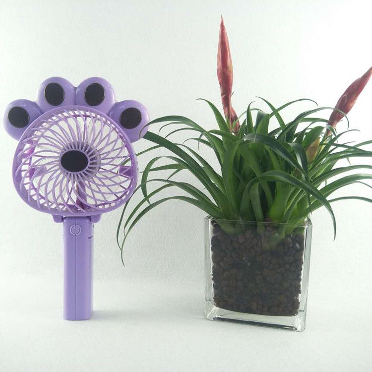 Factory direct sales of foldable and rechargeable USB fans with bear PAWS detail image 3