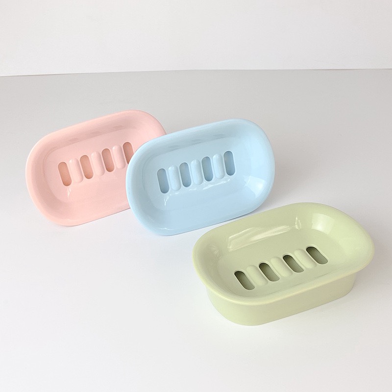 新款简约肥皂盒 双层香皂盒加厚 沥水肥皂架子 加厚卫浴香皂