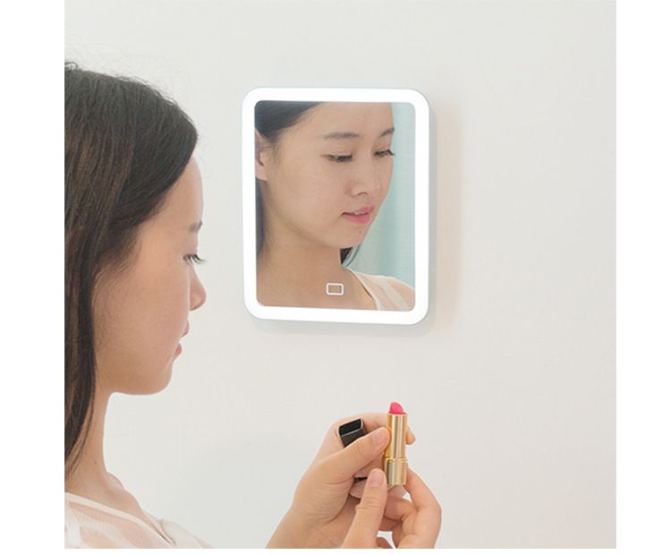 创意便携充电随心化妆镜子带灯 可挂带手机支架化妆补光led灯详情图8
