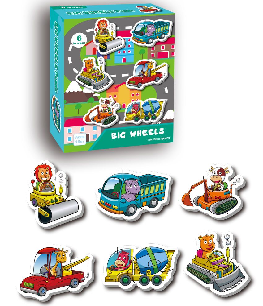 六合一拼图儿童纸质制小拼图宝宝早教益智玩具幼儿卡通拼图