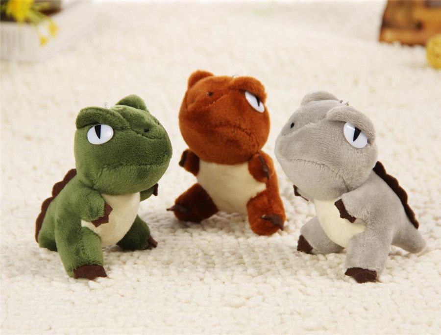 Plush pendant, cute cartoon eye plush toy accessory of Tyrannosaurus rex dinosaur