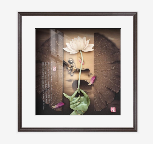 本来·画 手工玉雕装饰画客厅卧室书房装饰画