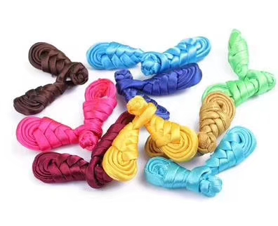 Direct sales of solid pipa buttons made of satin fabric, children's cheongsam and Hanfu buttons, performance decorative buttons