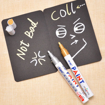 Zhongbai SP110 genuine paint pen 12-color 3MM tire rubber metal oil-based touch-up paint marking pen for DIY marking Application Scenario