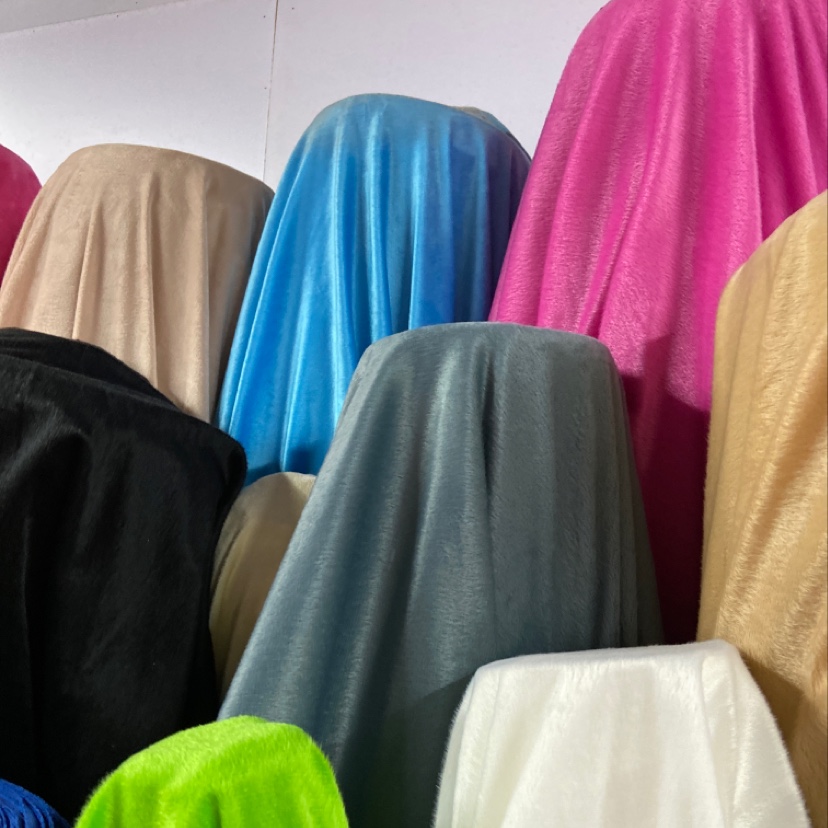 Grey short plush fabric toys, handicrafts, decorations, daily necessities, clothing, super soft short plush, high-quality polyester, eco-friendly products