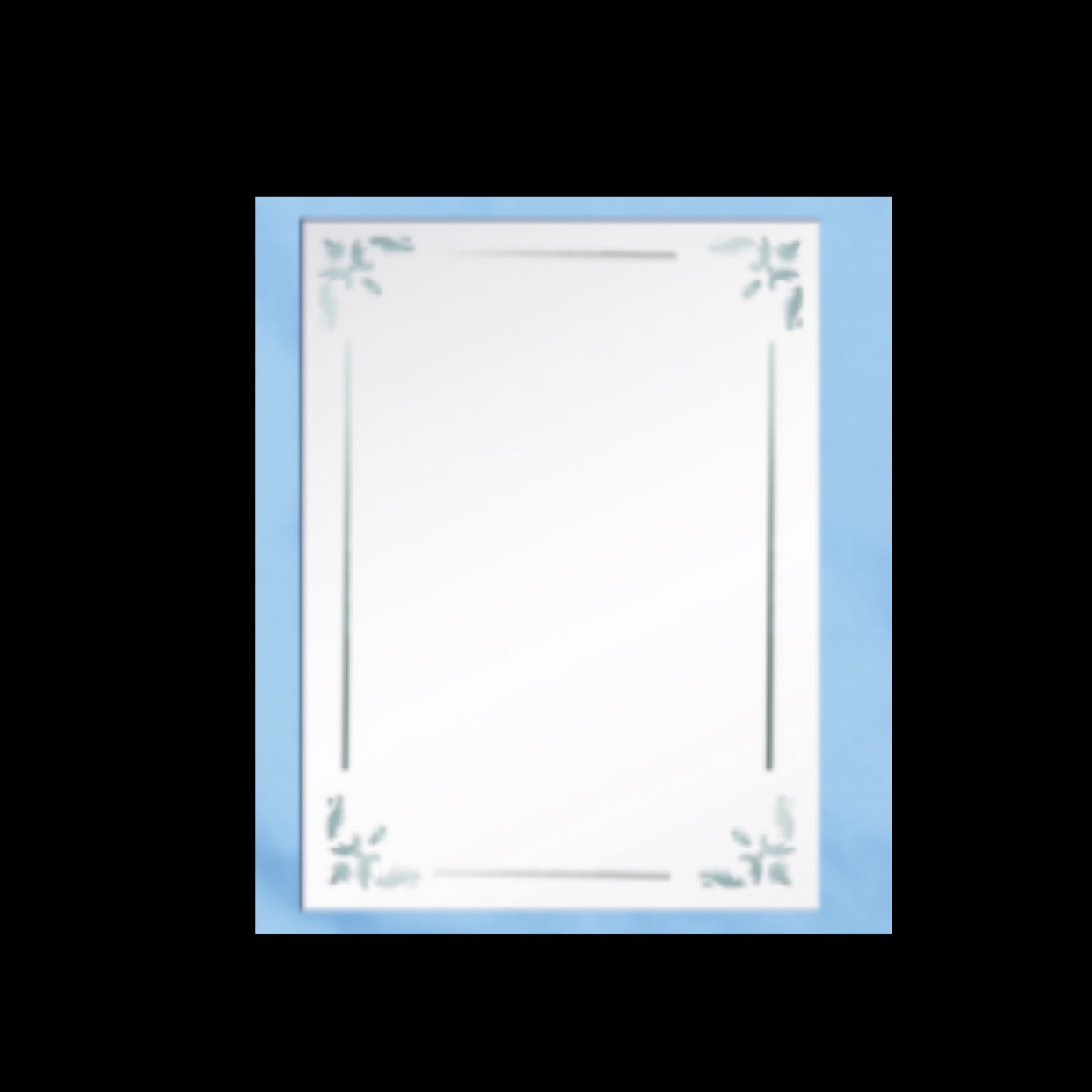 浴室镜美容镜喷砂工艺镜子