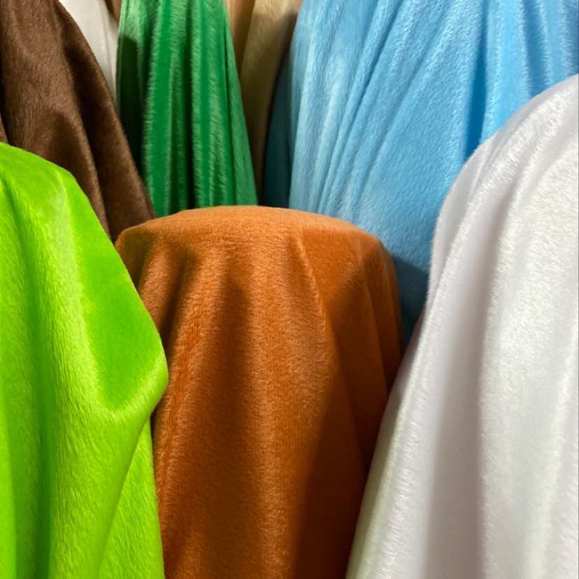 Brown short plush fabric toys, handicrafts, decorations, daily necessities, clothing, super soft short plush, high-quality polyester, eco-friendly products