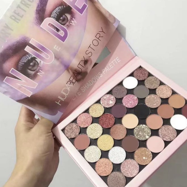 35-color eyeshadow palette, bright color, anti-smudging and not easy to smudge, wholesale eyeshadow makeup