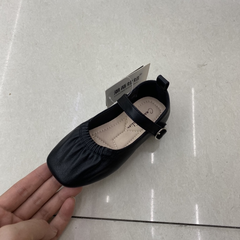 Fashionable children's leather shoes for small single shoes in autumn details Picture