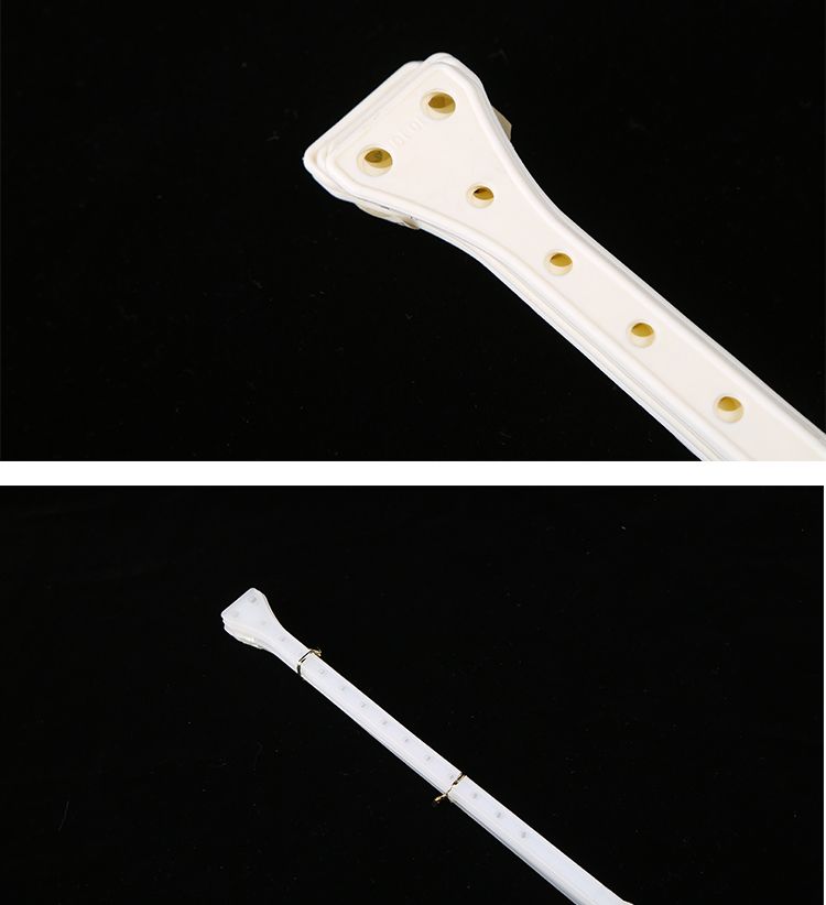 旭峰 优之选 服装店衣架连接条裤架挂钩套装透明皮条塑料乳白色加厚晾衣杆详情图10