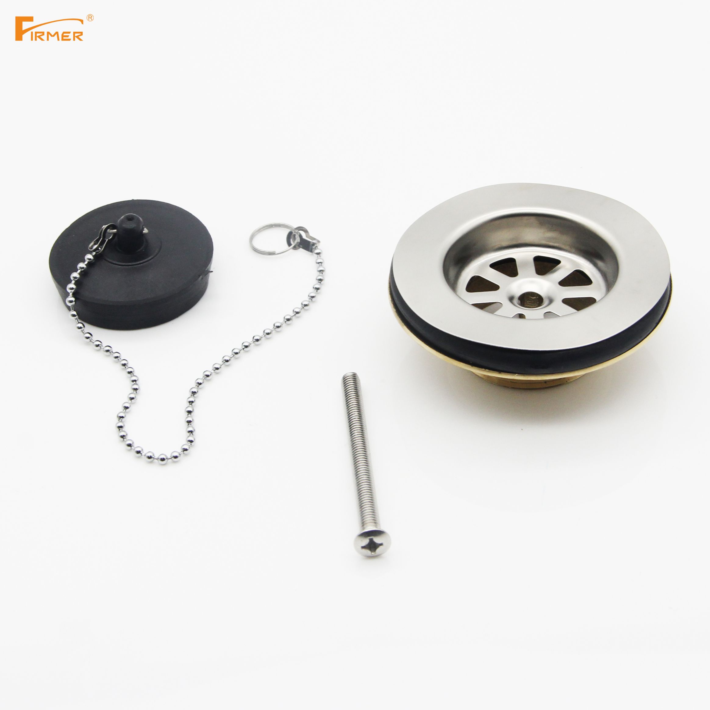 FIRMER sink copper material drain, sink drain head, sink basket, filter drain Specification image