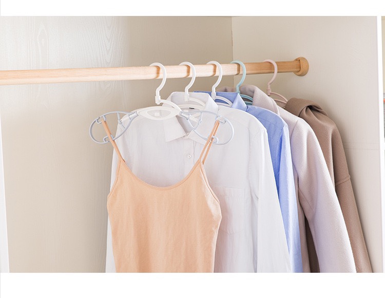 Z1079 多用途素雅无痕衣架塑料防滑衣服架挂衣架成人挂钩衣架图