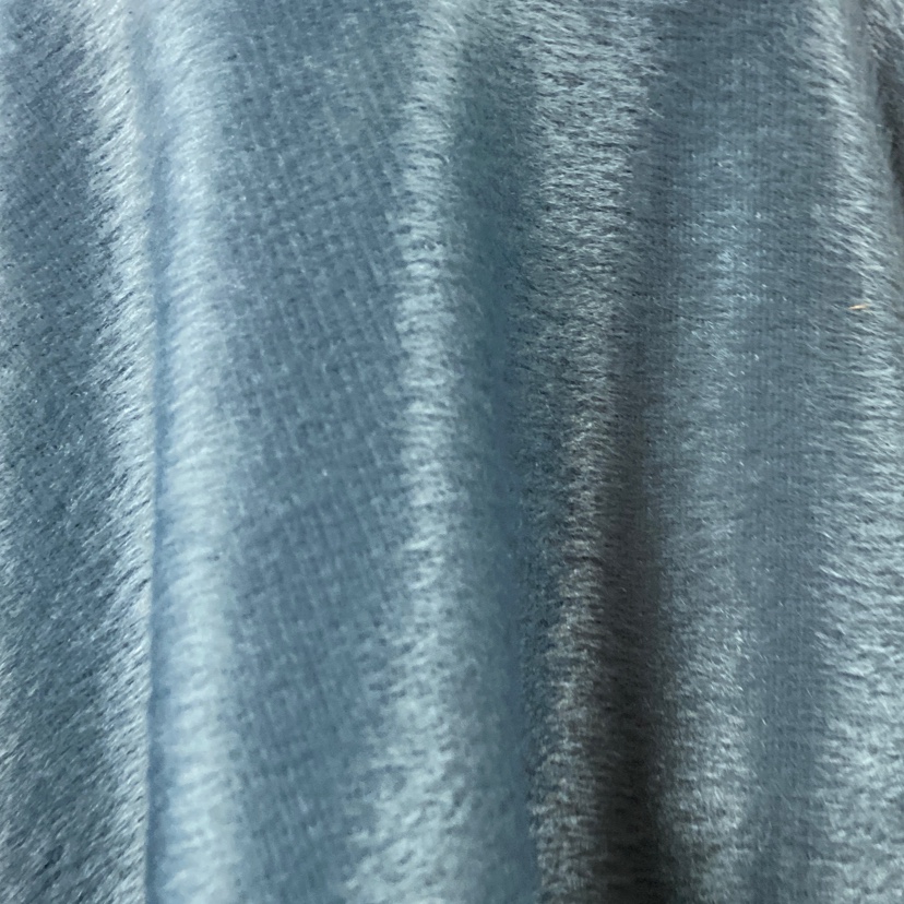 Grey short plush fabric toys, handicrafts, decorations, daily necessities, clothing, super soft short plush, high-quality polyester, eco-friendly products Specification image