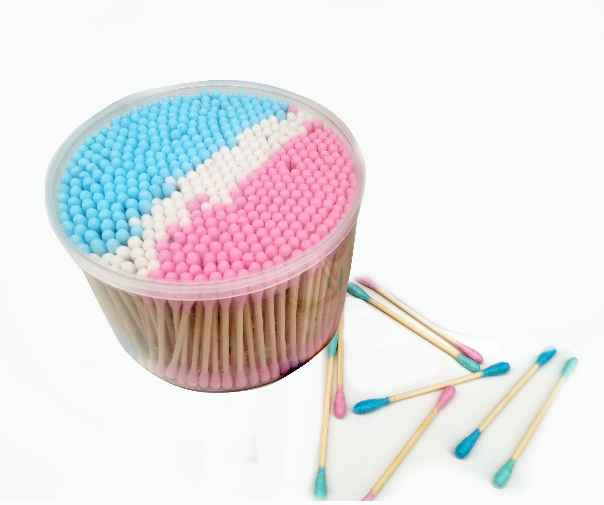 次性家用多色棉签木棒化妆棉棒掏耳朵棉签卸妆棉签儿童棉签