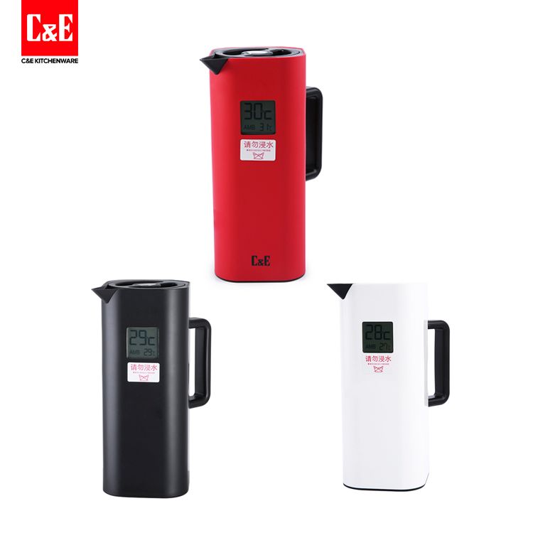 C&E创艺厨具新品家用摩雅智能显示温度咖啡壶时尚热水壶 茶壶 电热水壶图