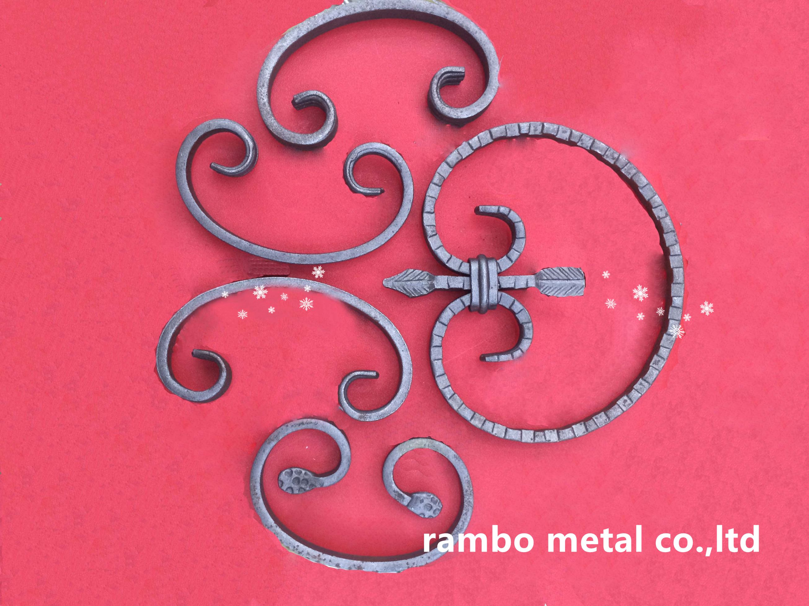 Ironwork, gun tips, ironwork, door and window accessories, staircase accessories, iron flowers Item Picture
