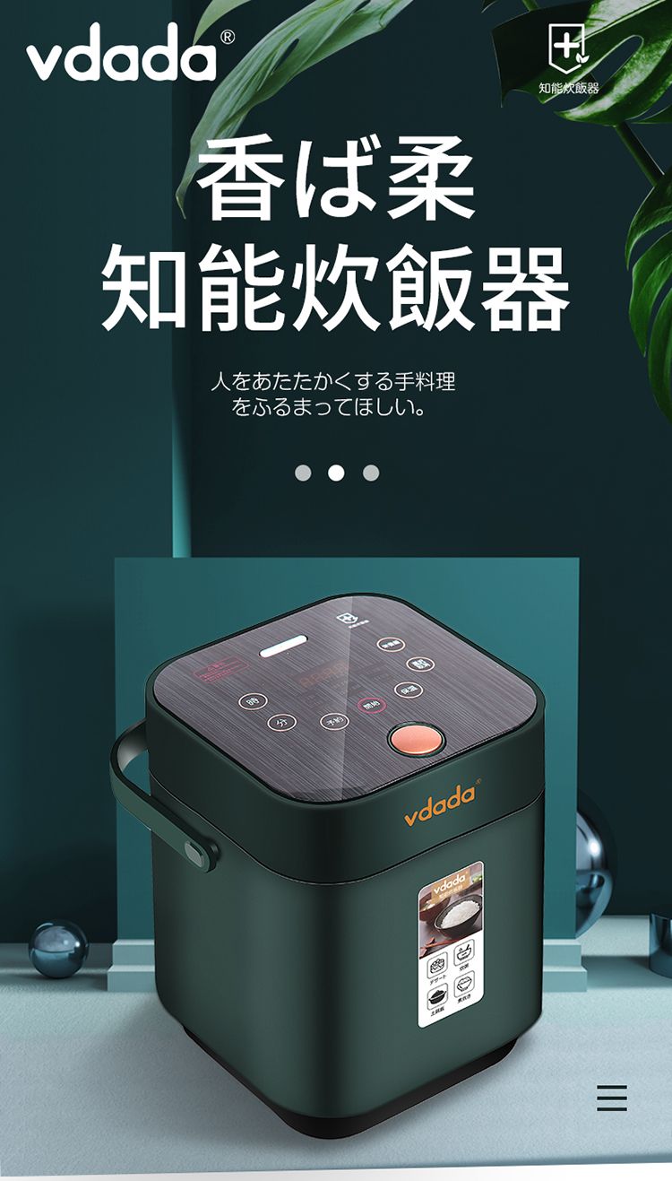 日本进口VDADA小电饭锅迷你加热电饭煲2人家用单人智能小型多功能详情1