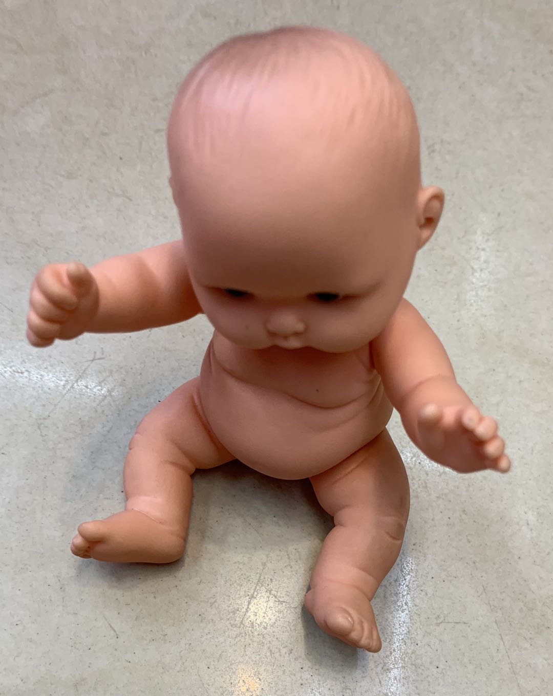 Plastic soft plastic simulation baby toys into the water bath doll housekeeping nanny childcare training