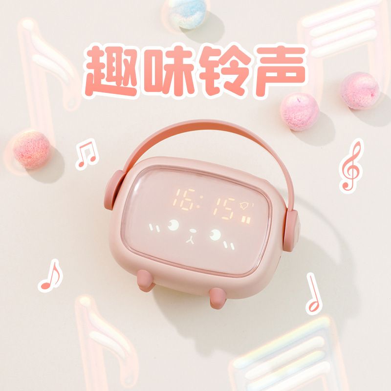 2020新款现货时光天使闹钟 儿童创意电子小闹钟多功能led数字闹钟产品图