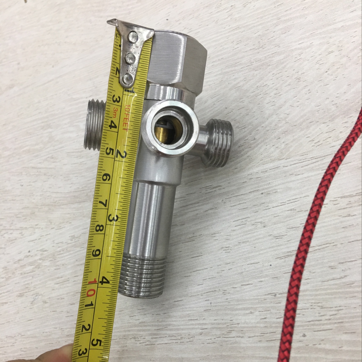 Extended Four-Way Angle Valve Specification drawing