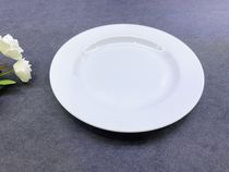 Ceramic trade plate solid color disk steak plate