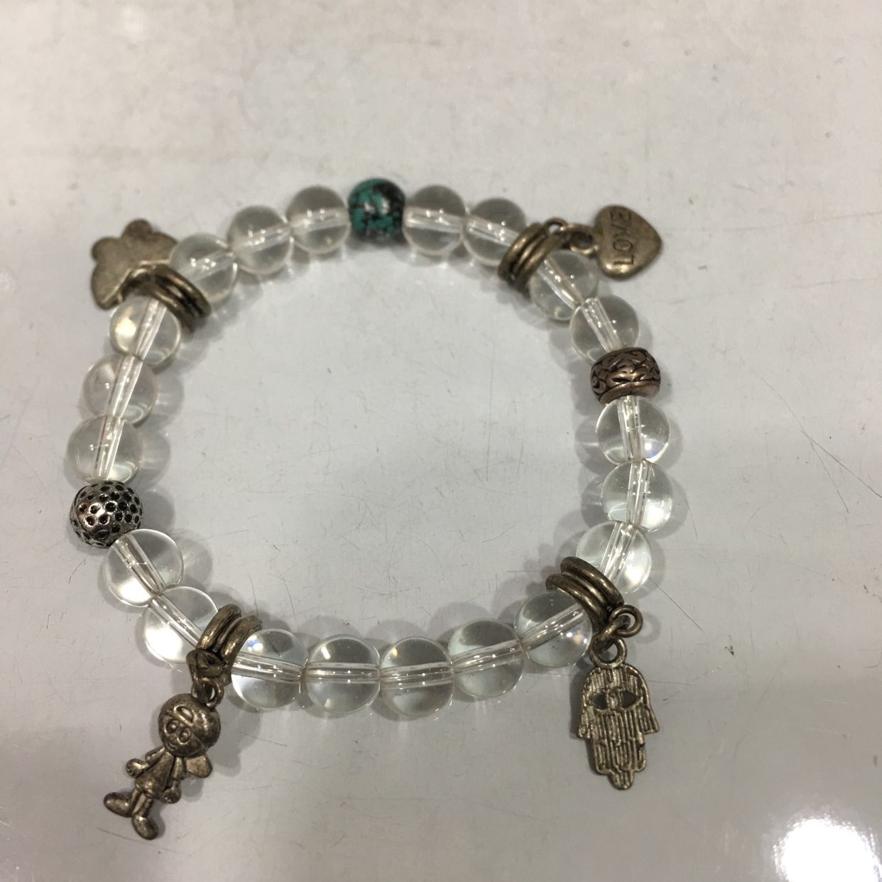 透明珠挂坠手链