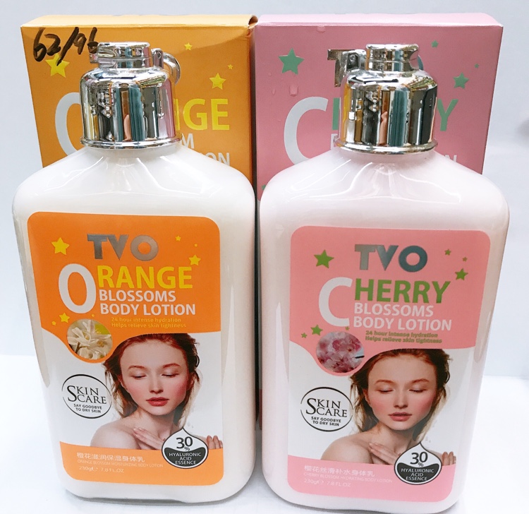 230g Cherry blossom Silky moisturizing Body Lotion Deeply moisturizes and repairs skin Orange blossom moisturizing body lotion