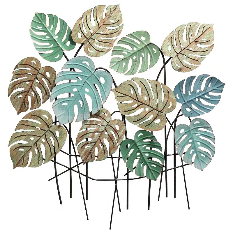 现代轻奢金属墙面装饰品铁艺壁挂样板房酒店玄关挂件