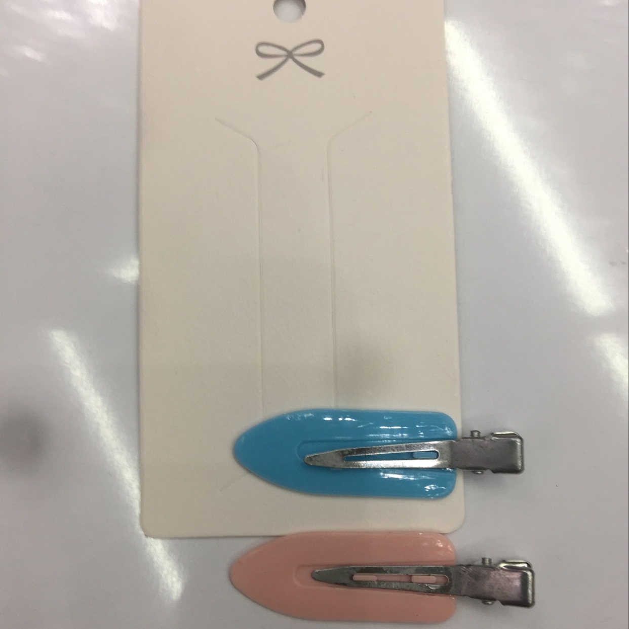 Peach heart beak clip thumbnail