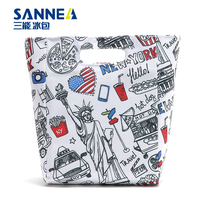 三能新款饭盒袋牛津布韩版午餐保温袋户外野餐包清新大容量便当包批发 价格 库存 义乌小商品城