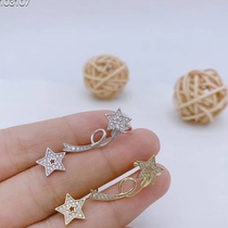 925 zircon AB earrings