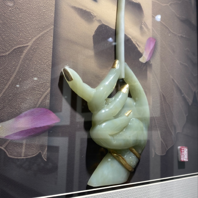 本来·画 手工玉雕装饰画客厅卧室书房装饰画细节图