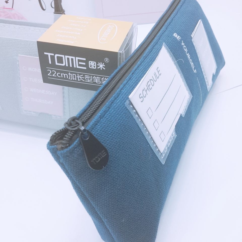 Echoes of the Rainbow Reverse Ladder Pen bag Creative student stationery bag simple small fresh zipper Application Scenario