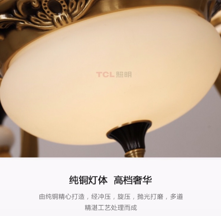Selected modern and fashionable black gold-plated copper lamps Application Scenario